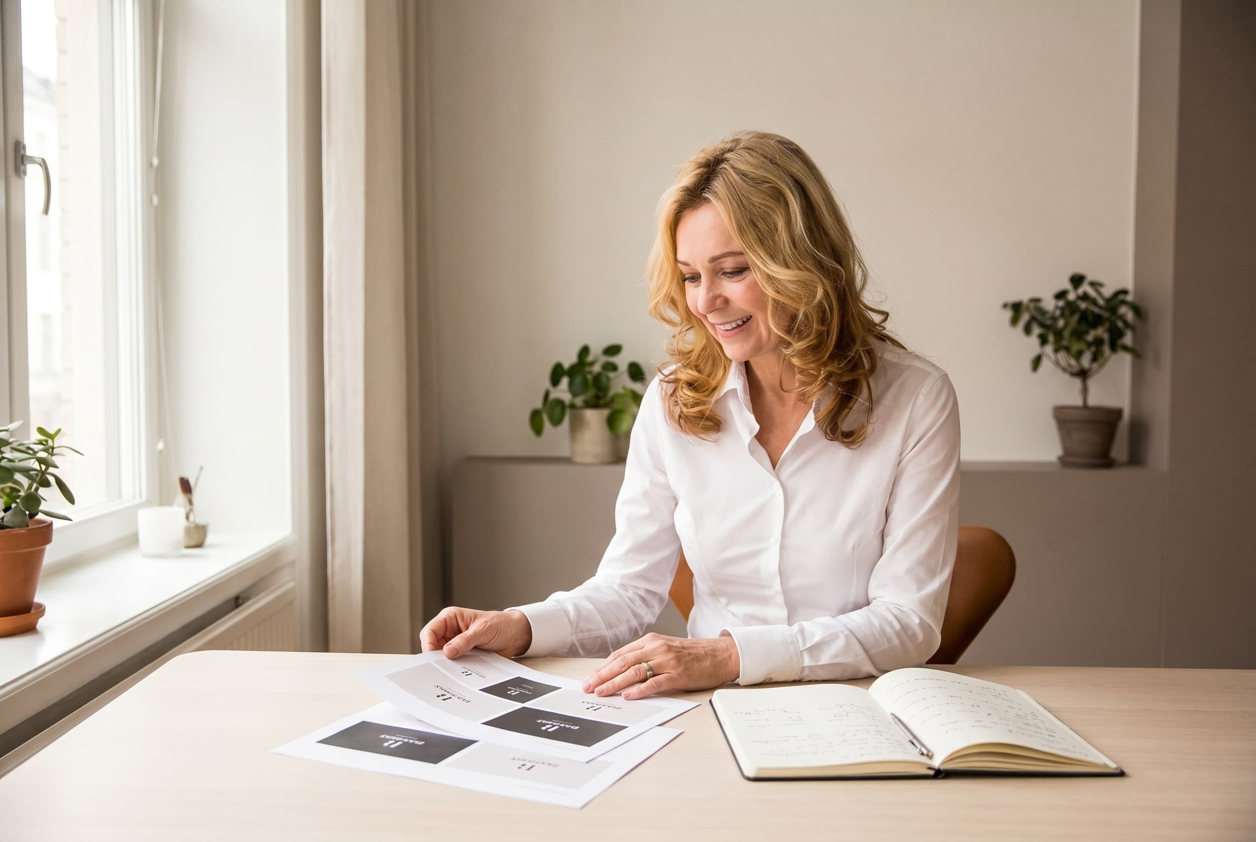 Annette Rosencreutz working at a desk