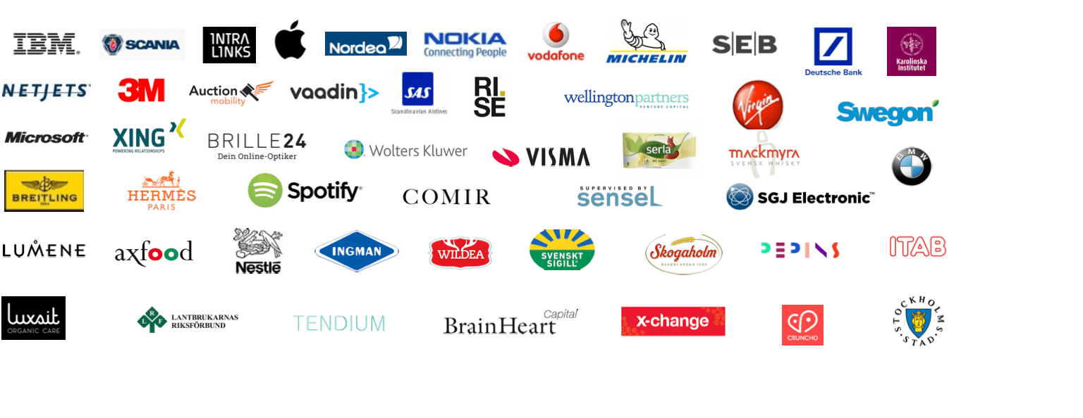 Selected companies we have worked with